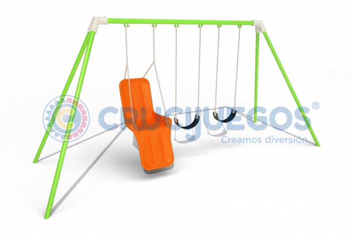 Hamaca triple Integradora Crucijuegos