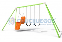 Hamaca triple Integradora Crucijuegos
