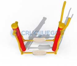 Caminta con pedales con remos crucjuegos