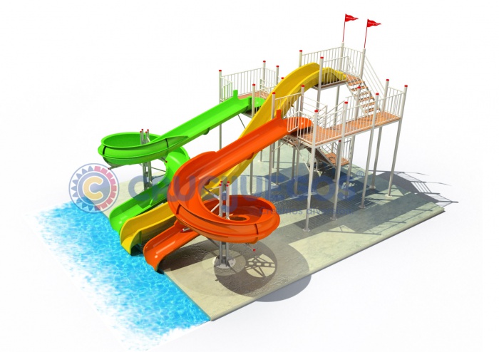 Torre Triple acuatica crucijuegos