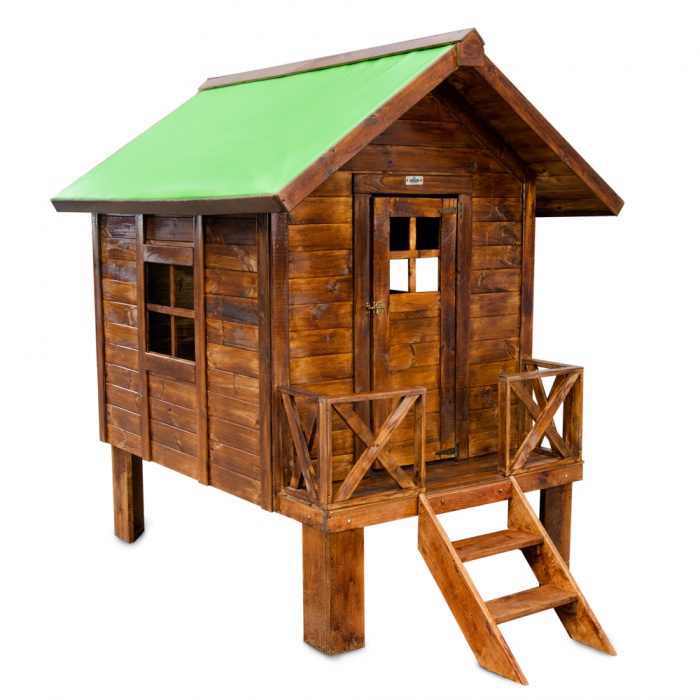 Casita de madera crucijuegos