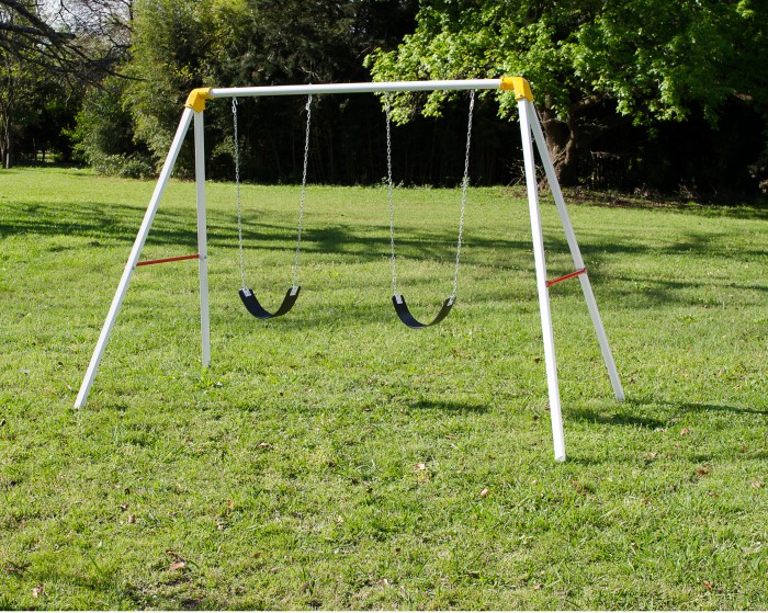 portico doble de hamaca liviana crucijuegos