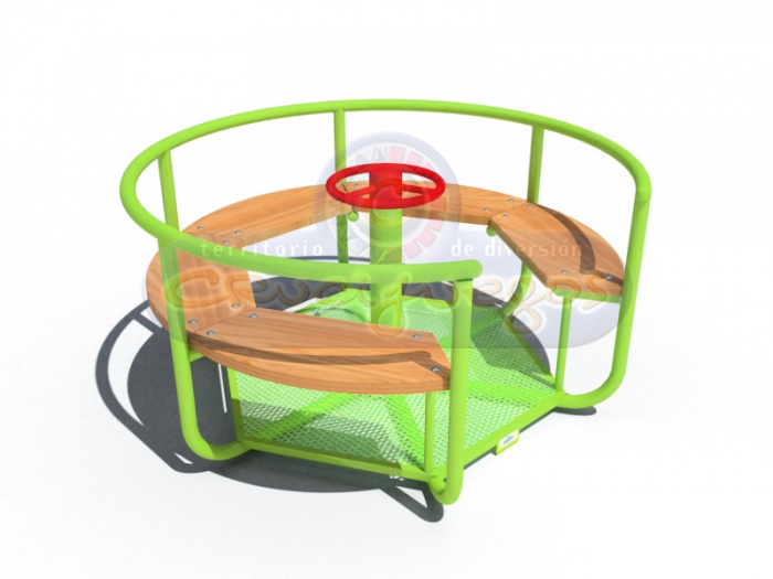 calesita de acero CRUCIJUEGOS