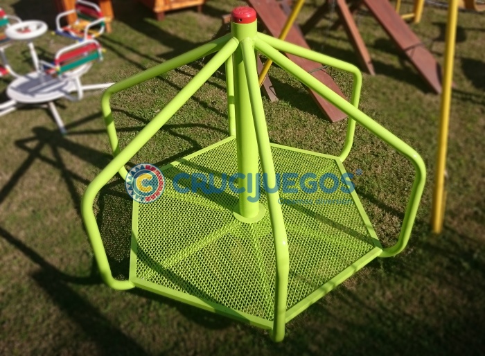 calesita de acero CRUCIJUEGOS