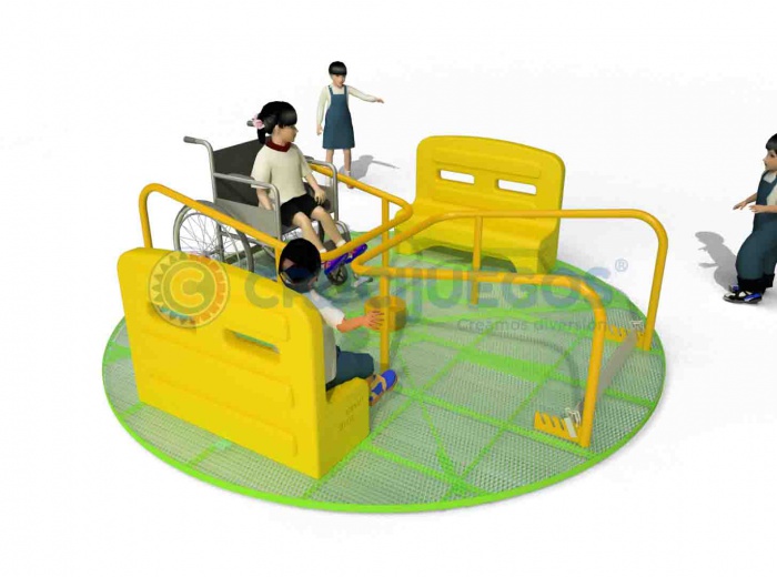 Calesita para sillas de ruedas Crucijuegos